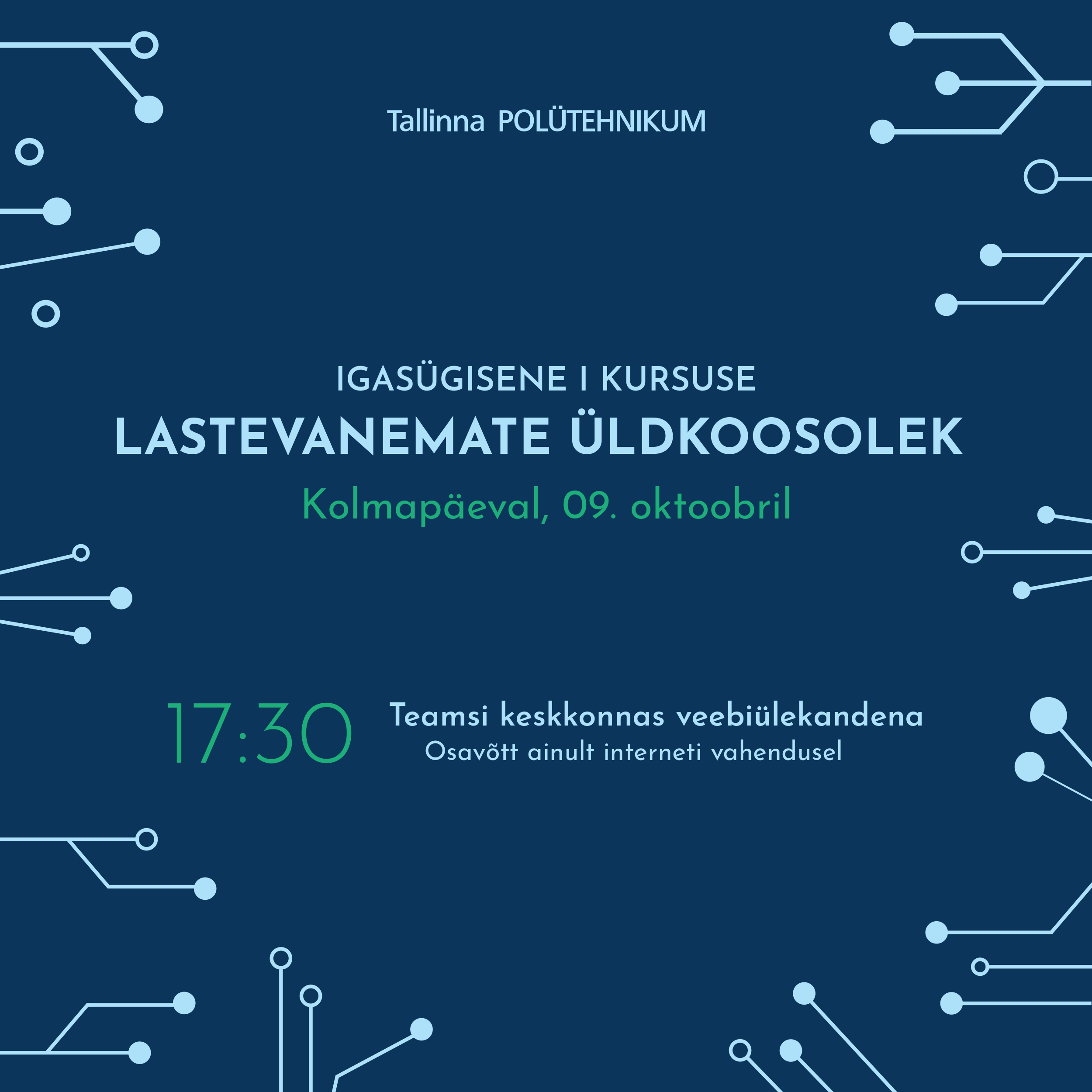 I kursuse lastevanemate         e-koosolek